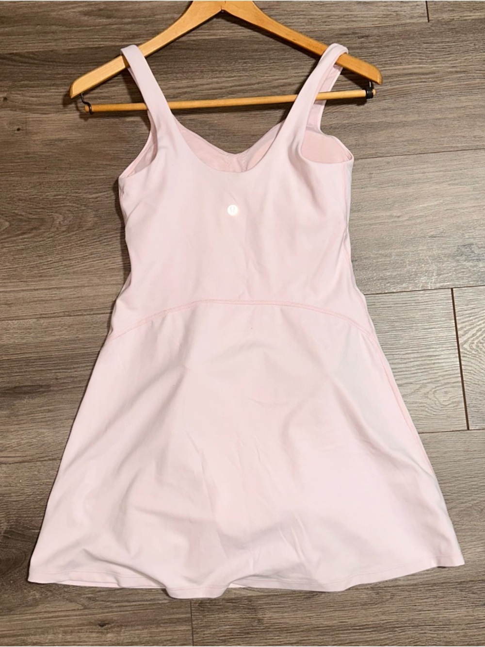 lululemon athletica Pale Pink Align Dress With Shorts Underneath